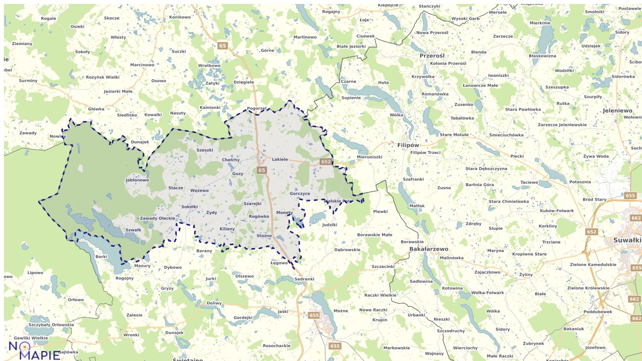 Mapa wyborów do sejmu Kowale Oleckie